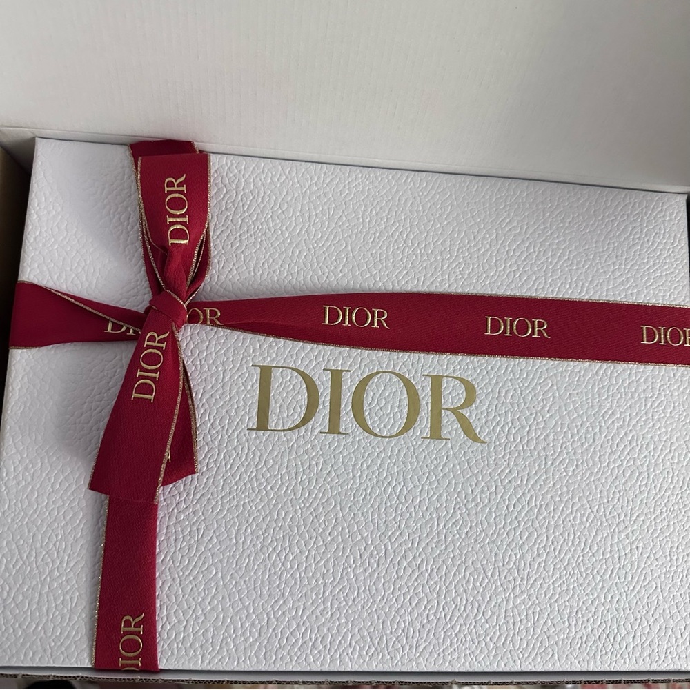 Dior Empty Gift Box with Shredded Paper